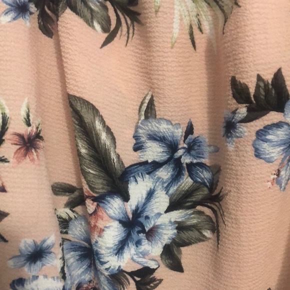 Sirens Pink floral off the shoulder top - Picture 2 of 4